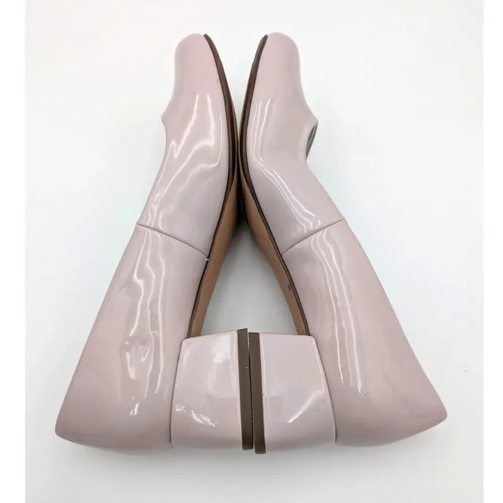 Steve Madden Jenna Block Heel Pump Round Toe Girls Blush Size US5M EU37